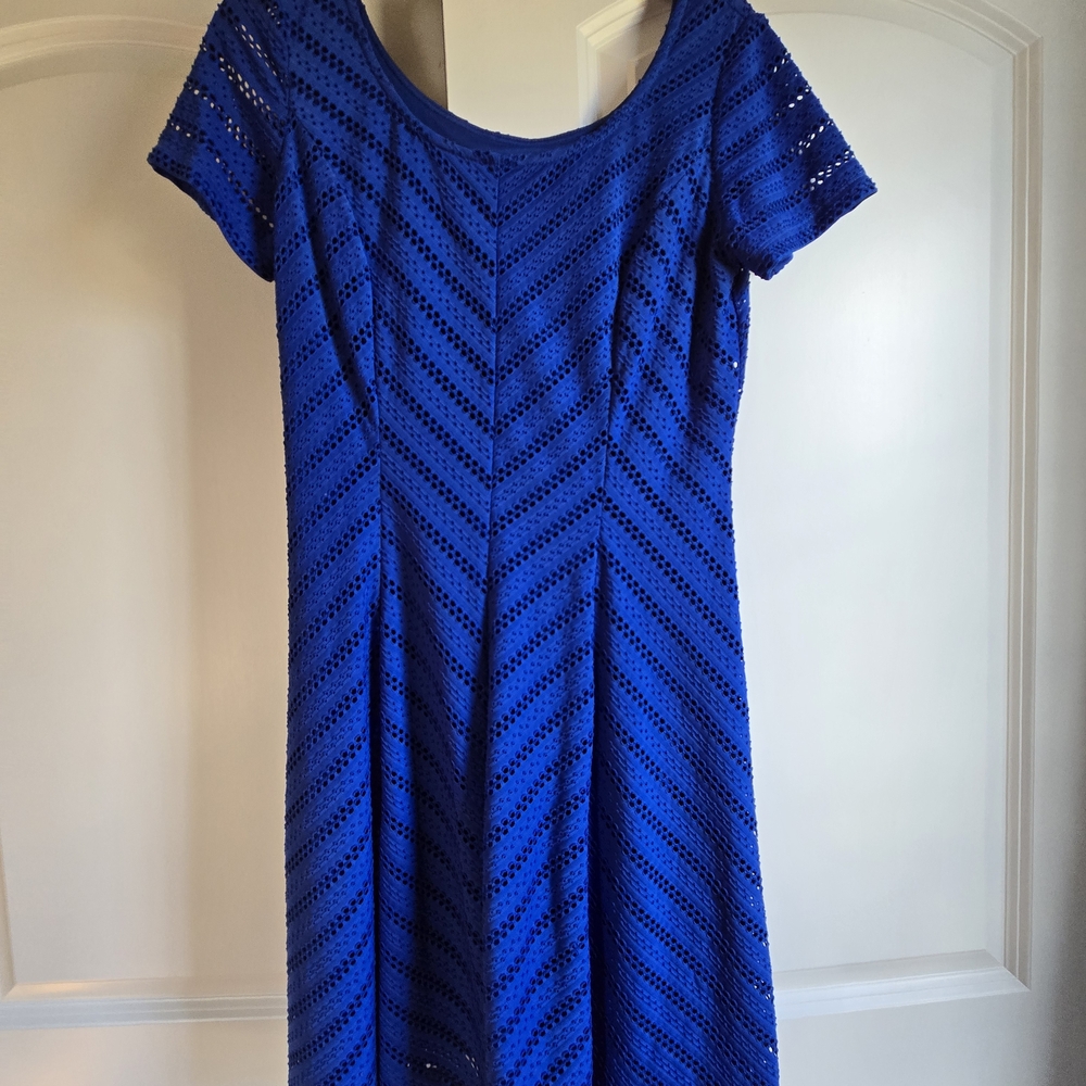 Ronni Nicole Royal Blue Midi Dress